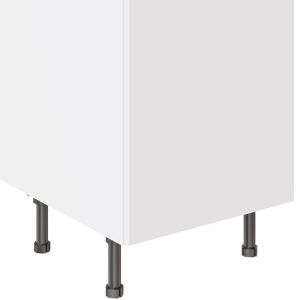 Kitchen Kit Slab Supergloss White Drawerline Base Cabinet 500mm Image 3