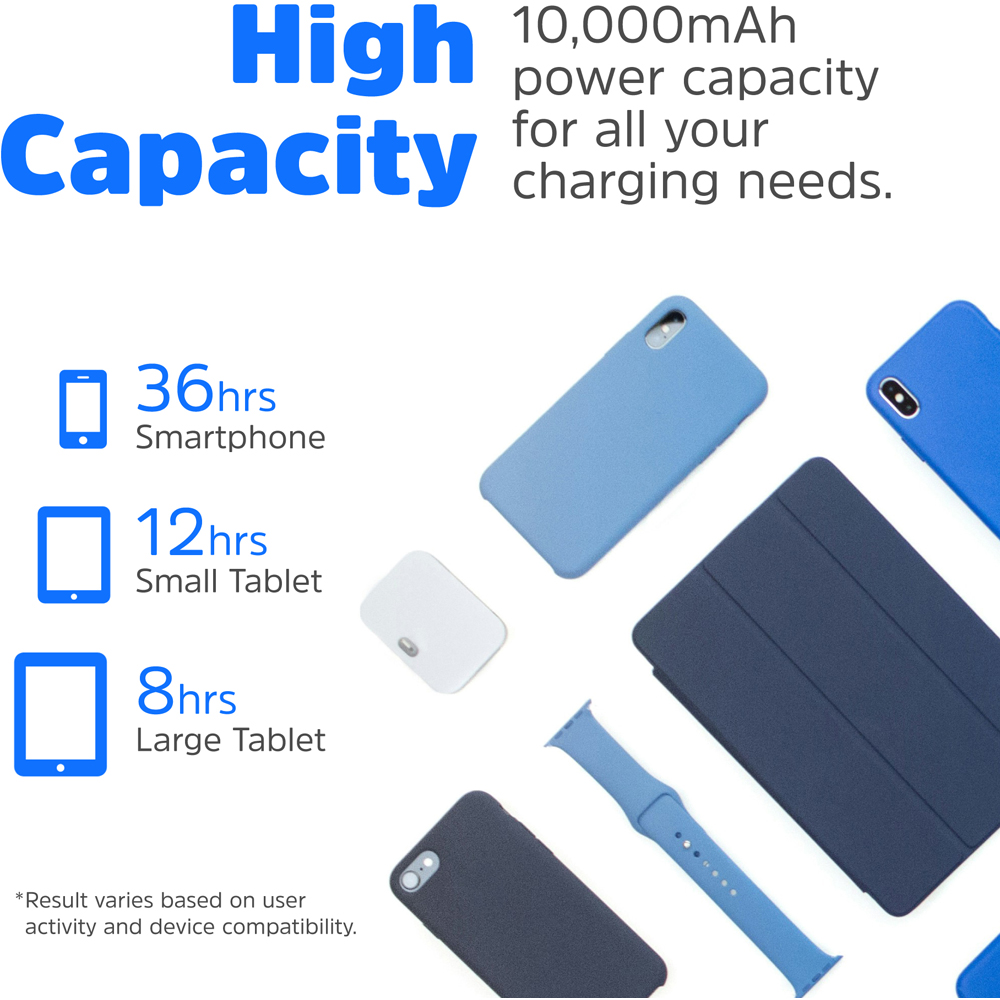 Energizer Magnetic Black QI Wireless Power Bank with AC Mains 10000mAh Image 4