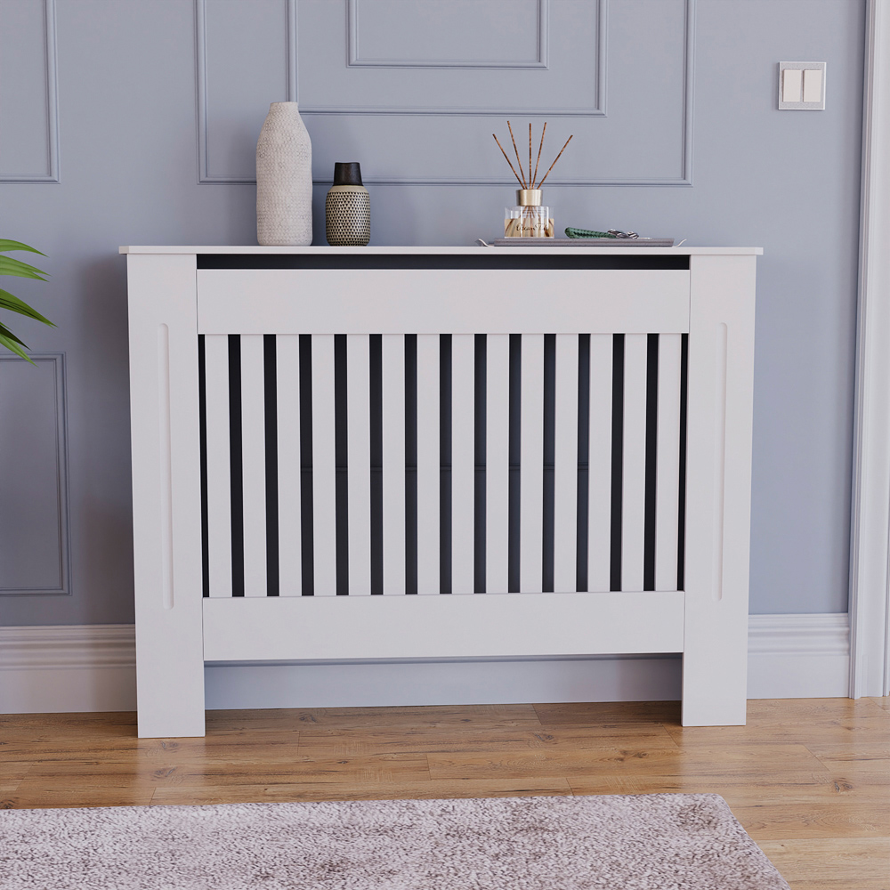 VIDA DESIGNS Chelsea White Radiator Cover Medium Image 5
