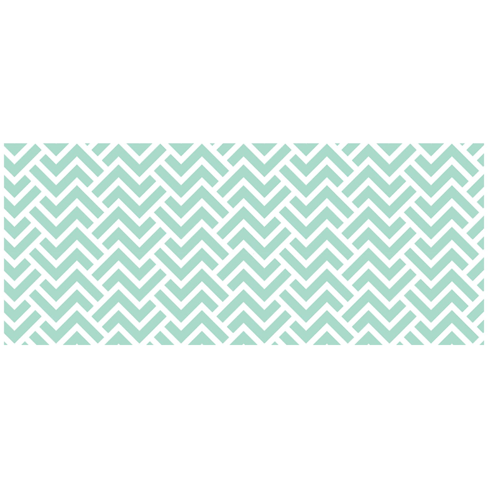 Warren Reed Designer Green Geometric Pattern Glass Bathroom Splashback ...