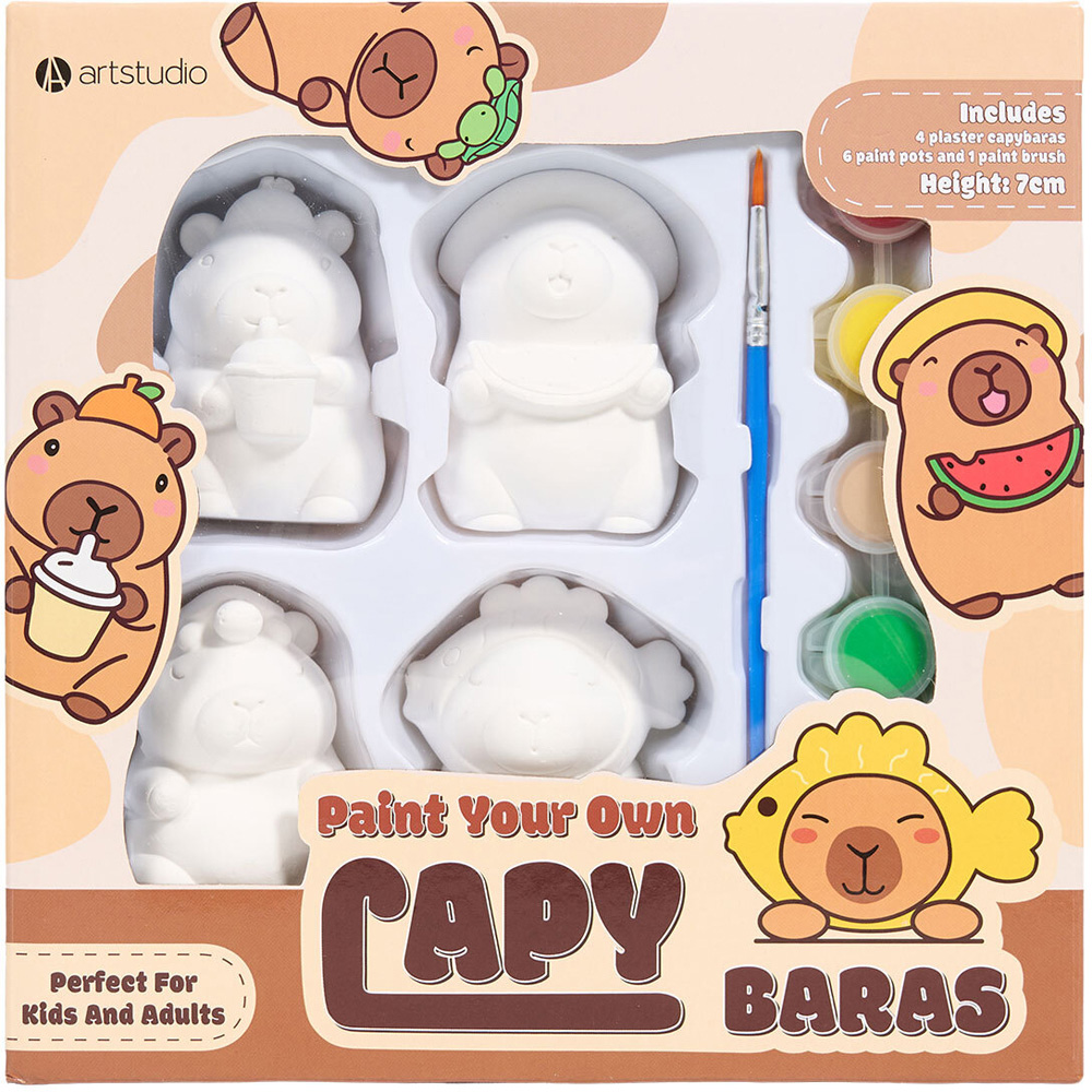 Pack of 4 Paint Your Own Capybaras Image 3
