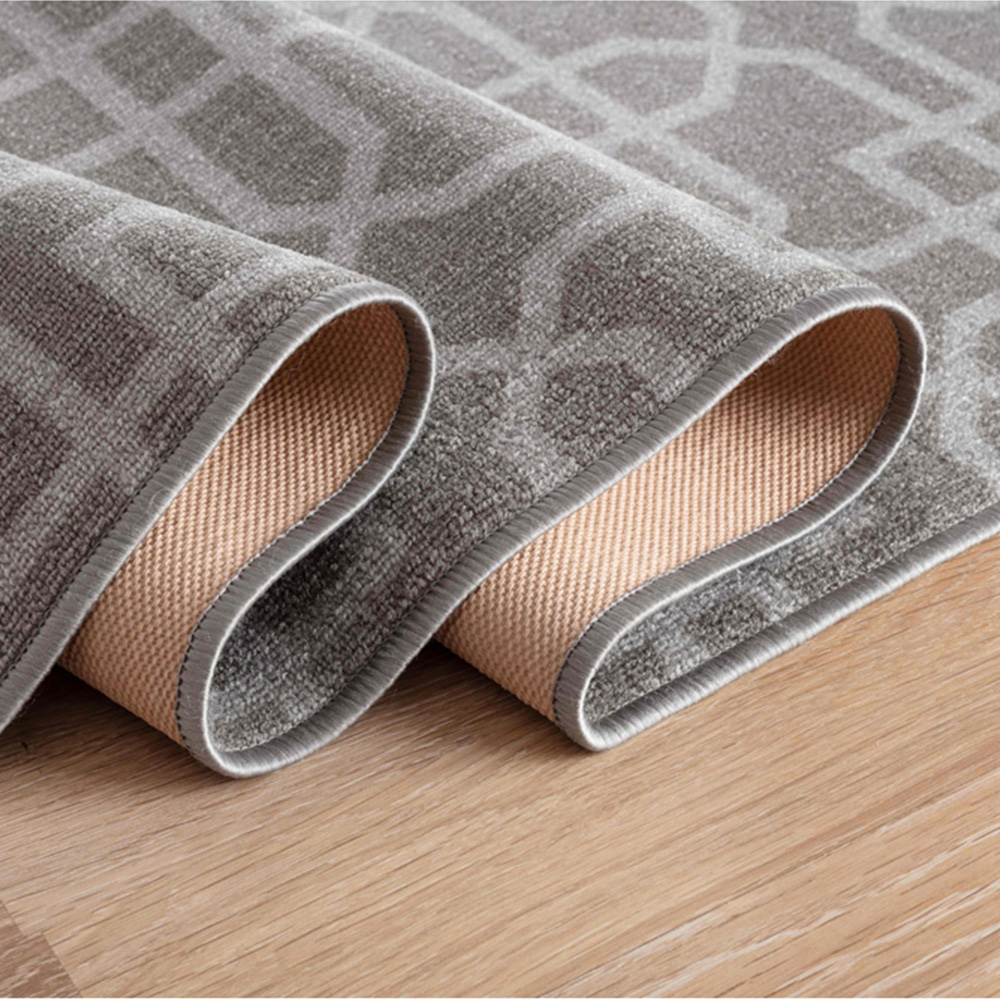 Desire Rugs Havana Dark Grey Cubed Trellis Anti Slip Door Mat 90 x 57cm Image 4
