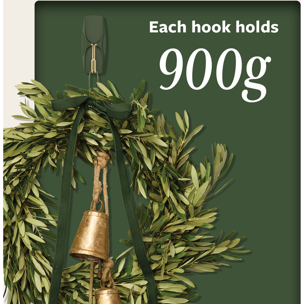 Pack of 6 Command Medium Wire Hooks Rosemary Image 4