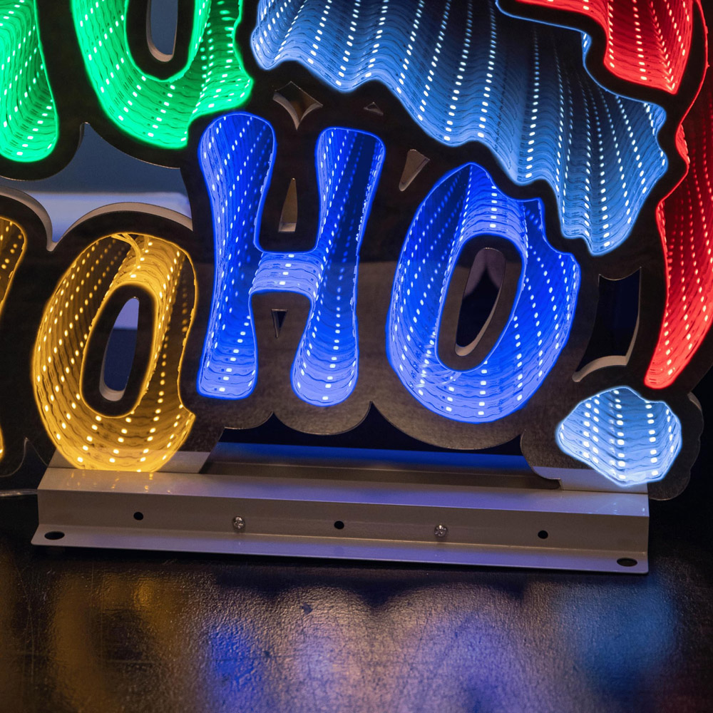 Samuel Alexander Ho Ho Ho Infinity Christmas Decoration on Metal Base 40cm Image 6