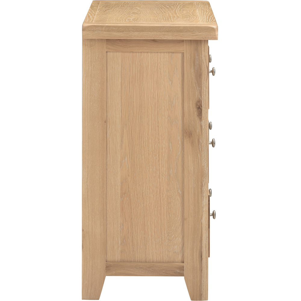Seconique Windsor 3 Drawer Natural Oak Storage Chest Image 5
