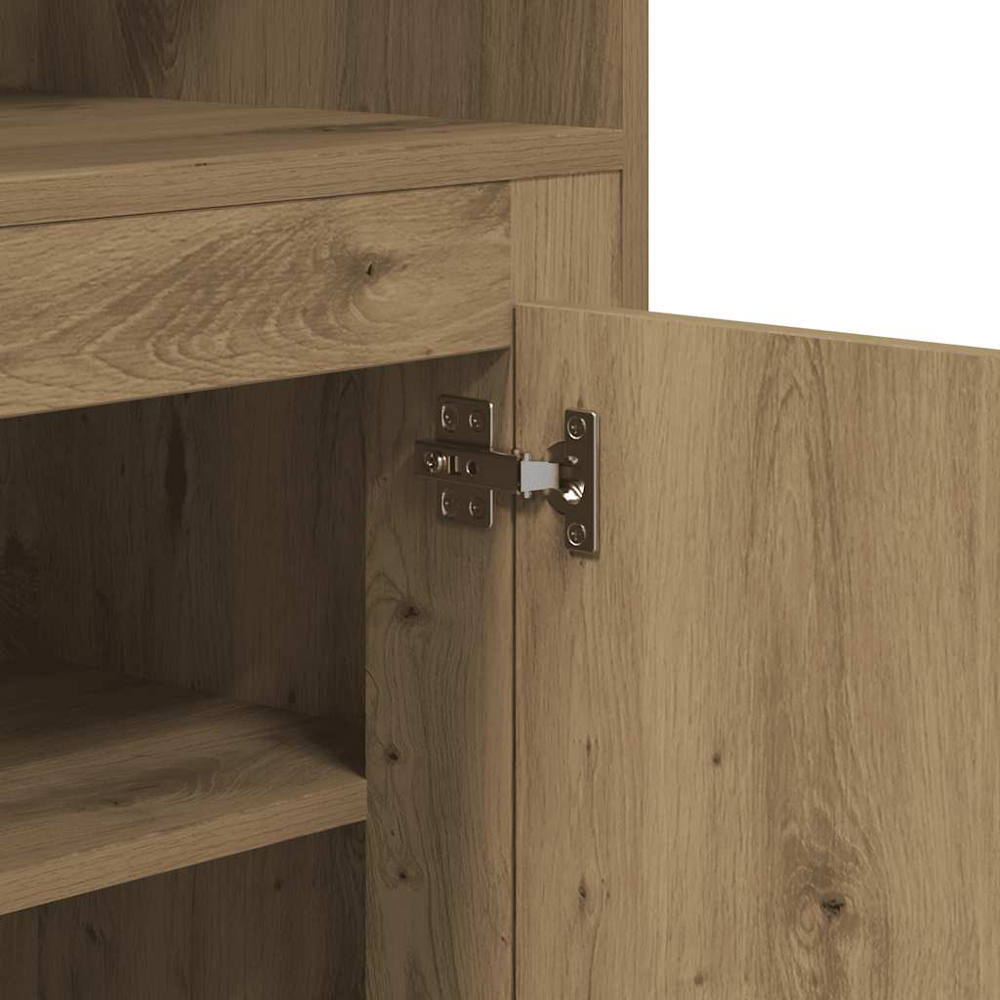 vidaXL 2 Door 2 Shelf Artisan Oak Highboard Image 7