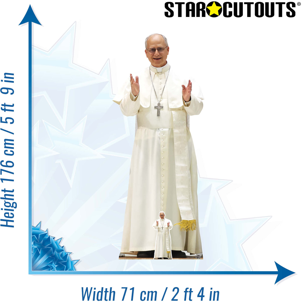 Star Cutouts Pope Leo XIV Cardboard Cutout 6ft Image 6