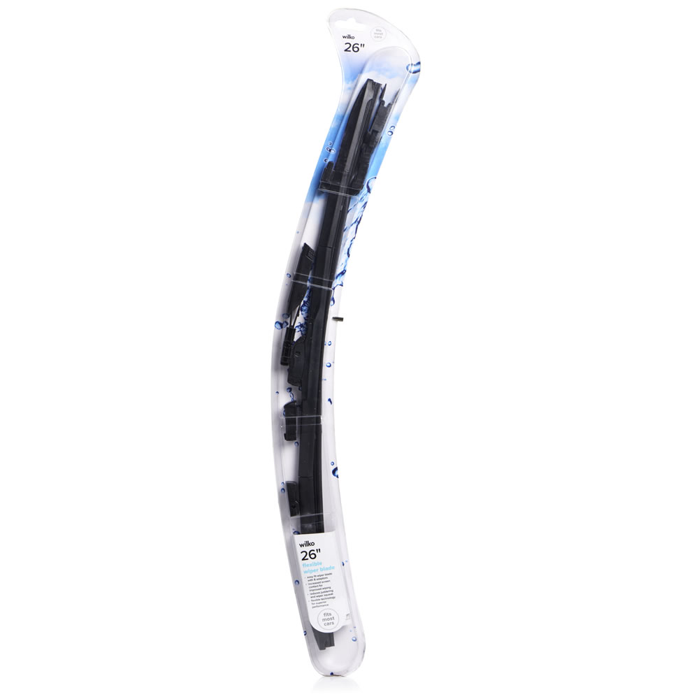 Wilko 26 inch Flexible Frameless Wiper Blade Image