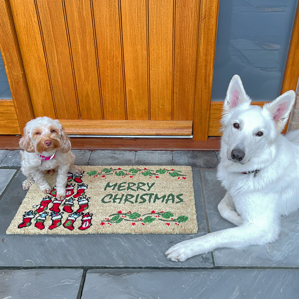 Coco & Coir Socks Xmas Coir Door Mat 45 x 75cm Image 5
