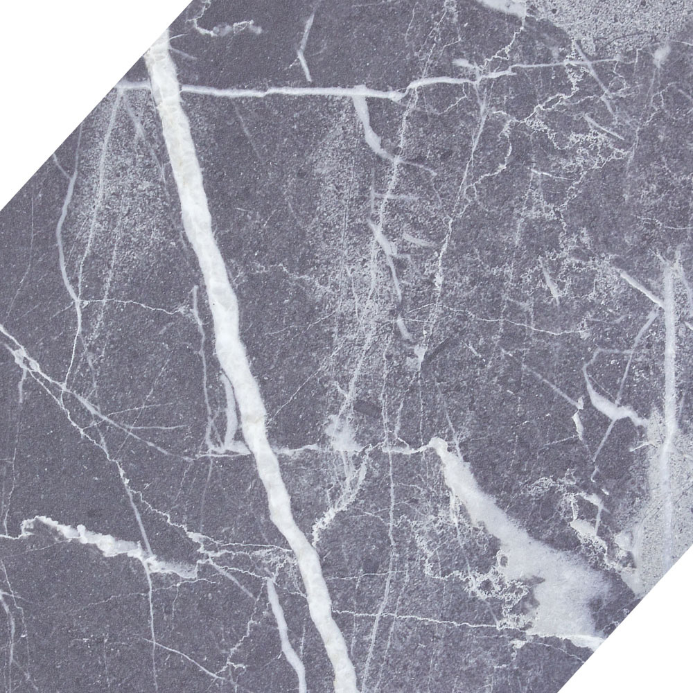 Living and Home Grey Marble Grey Rectangle PVC Flooring 16 Pack Image 4