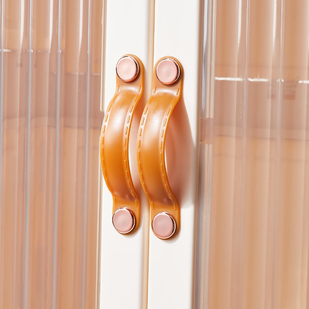 Living and Home 6 Door Kids Room White Foldable Wardrobe 155cm Image 5