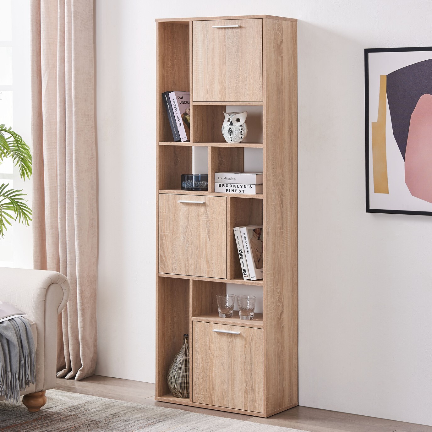 Boston Collection Bookcase - Sonoma Oak Image 1