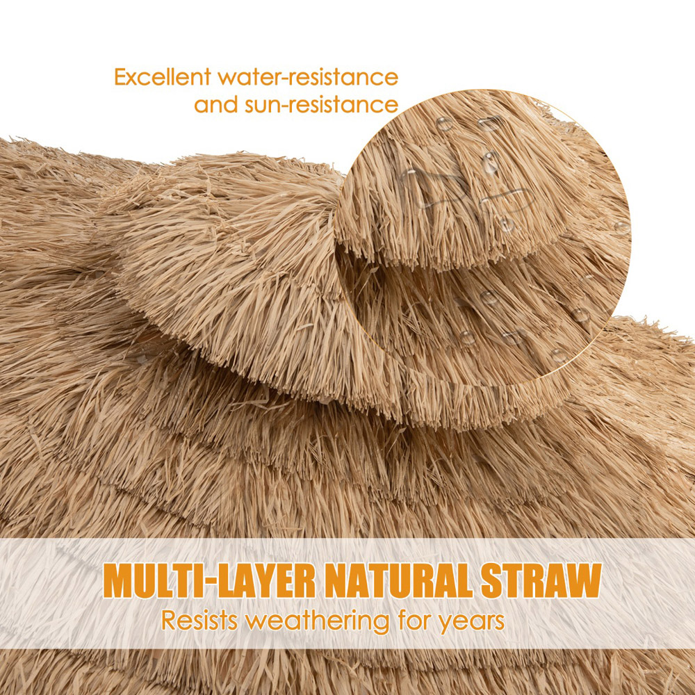 Costway 8 Ribs Hawaiian Style Hula Patio Umbrella Image 7