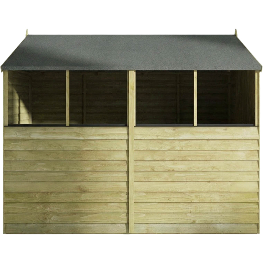 Mercia 8 x 6ft Double Door Overlap Apex Shed Image 5