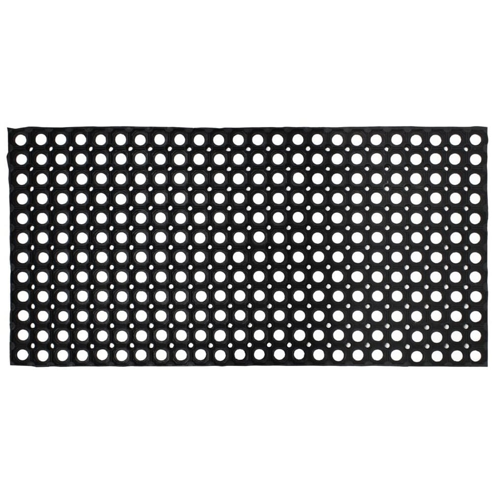 JVL Rondo Rubber Scraper Door Mat 50 x 100cm 5 Pack Image 3