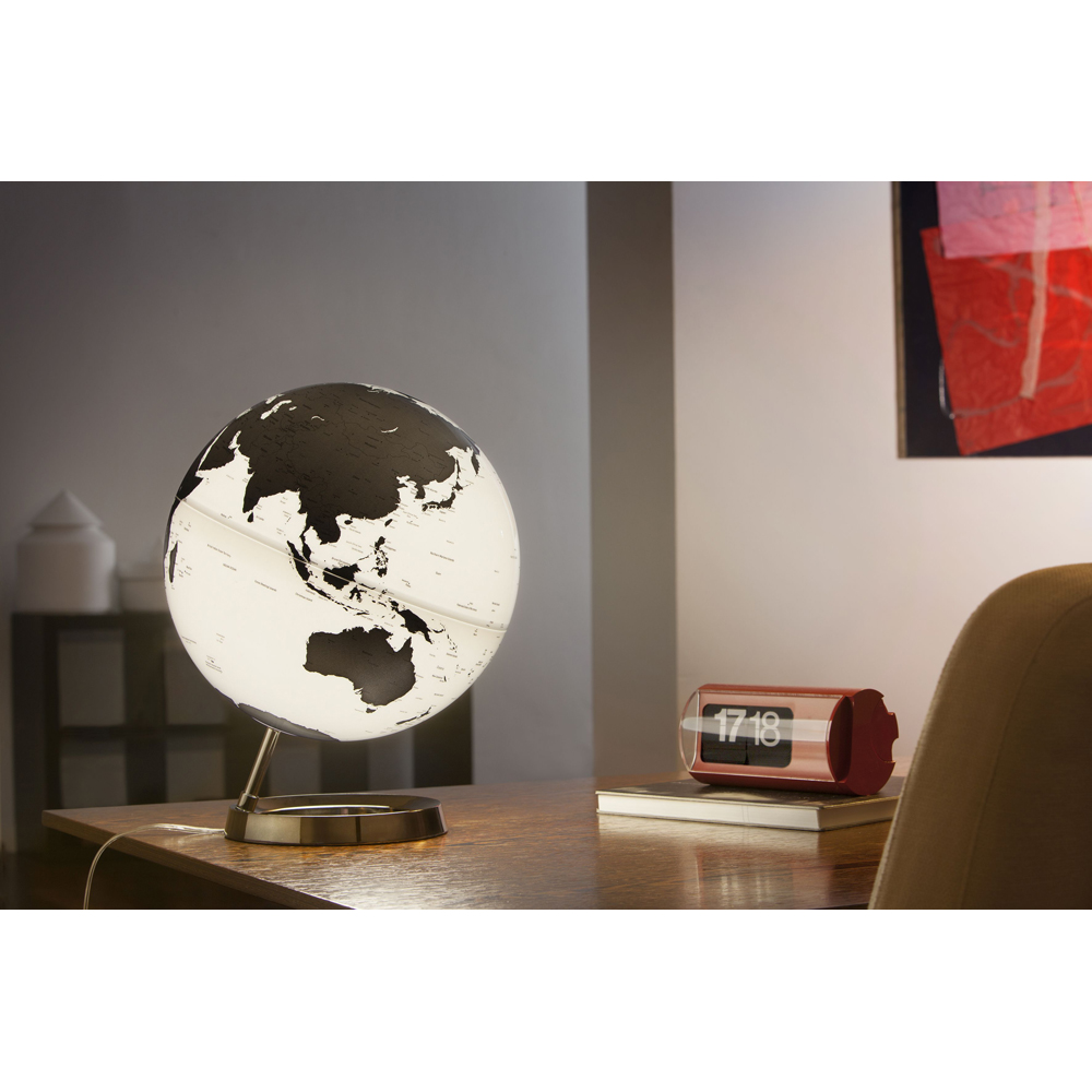 Atmosphere New Colour Charcoal Metal Illuminated Globe 30cm Image 2