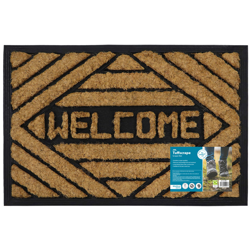 JVL Welcome Tuffscrape Coir Mat 40 x 60cm Image 3