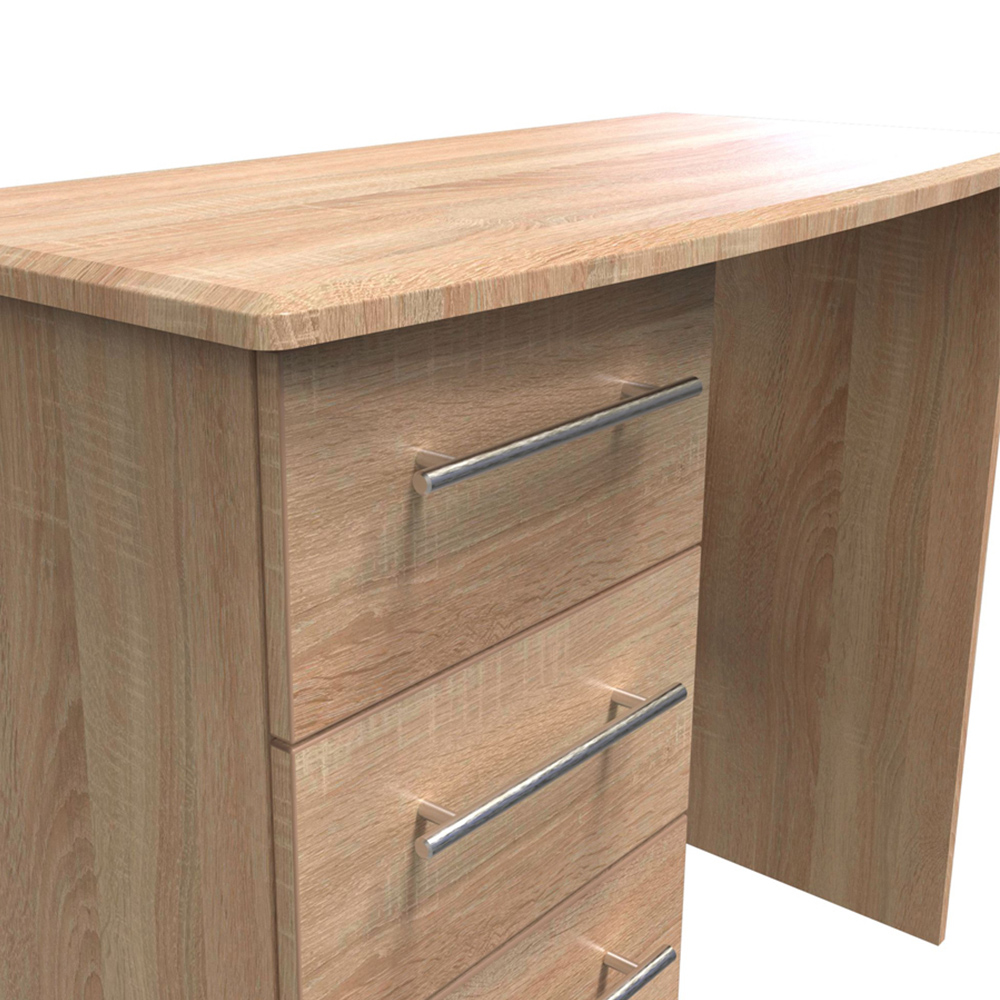 Crowndale Sherwood 3 Drawer Bardolino Oak Vanity Unit Image 5