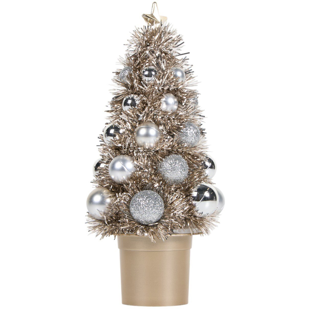 Christmas Tinsel Tree with Ball Image 10
