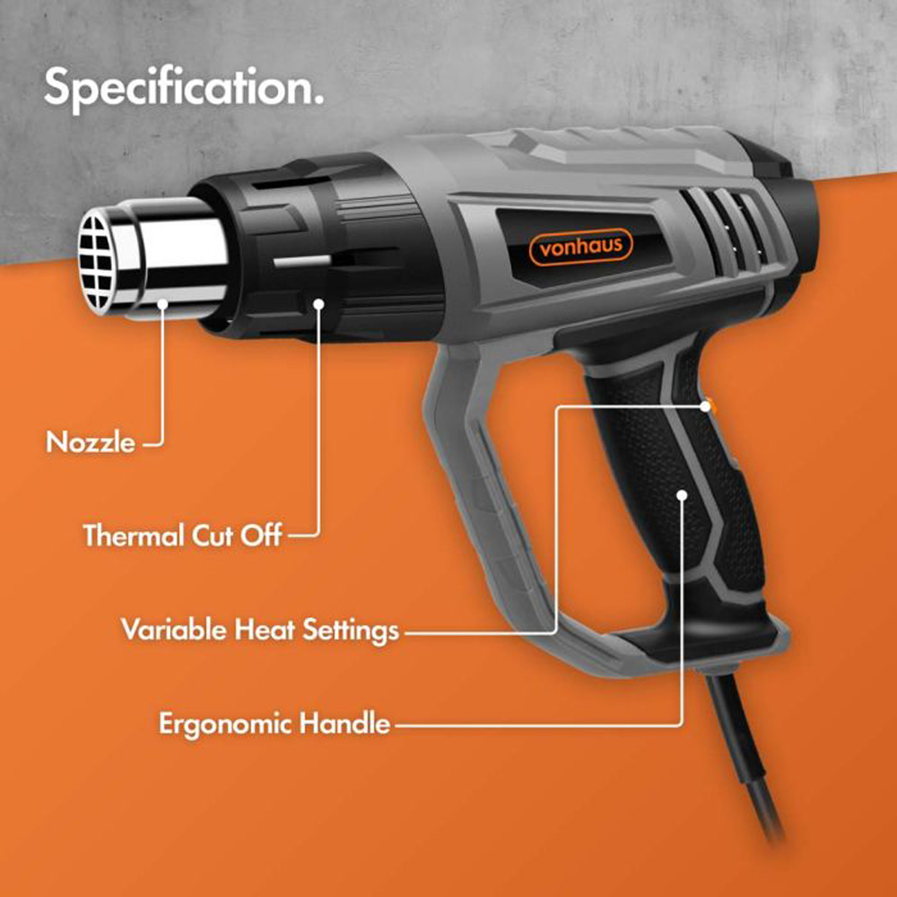 VonHaus Heat Gun 2000W Image 6