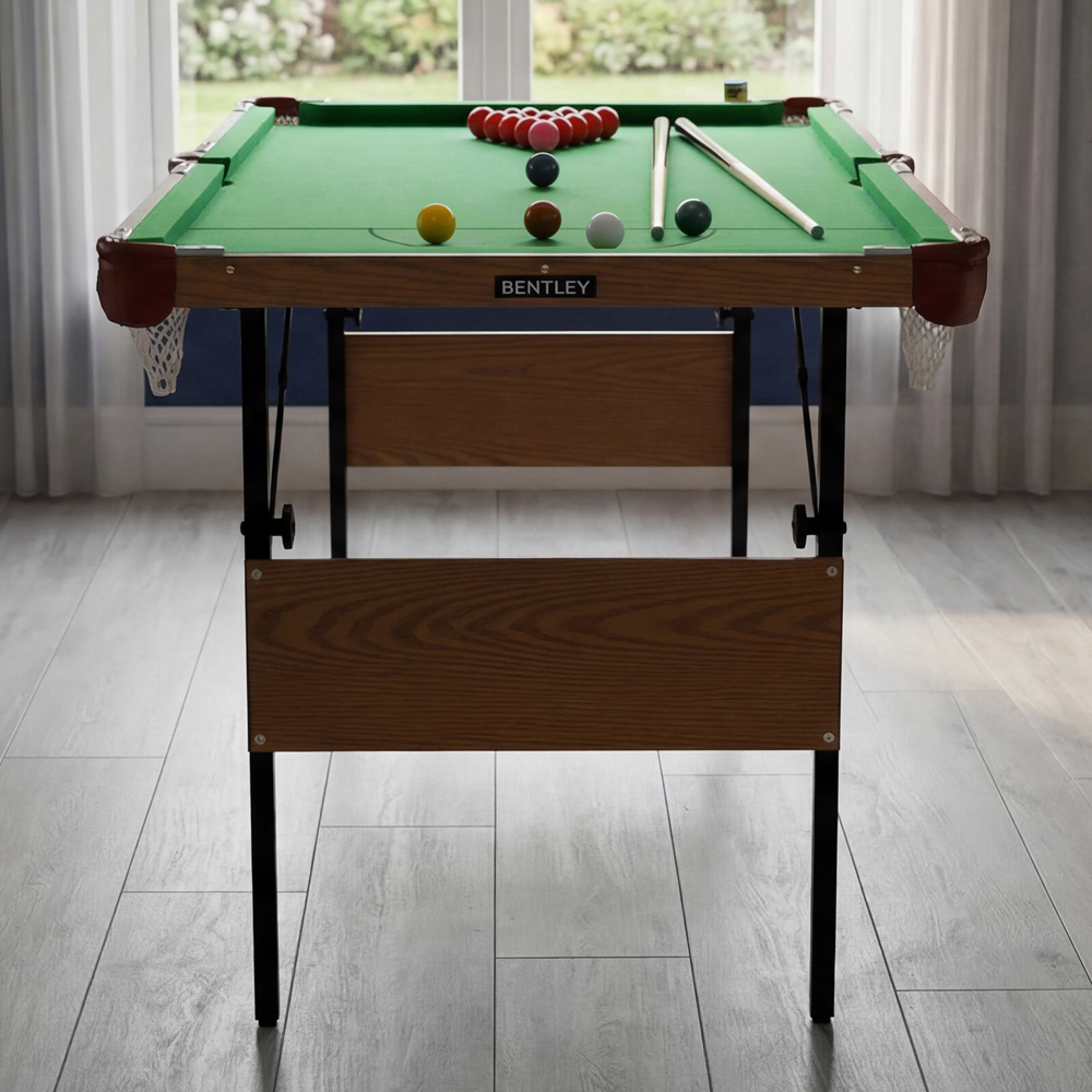 Charles Bentley 4ft 6in Snooker/Pool Table Green Image 7