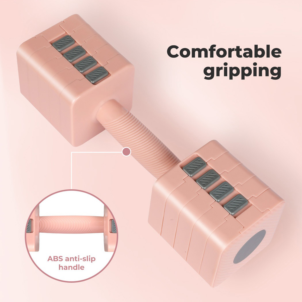 Spector Centra Pink Metal Adjustable Dumbbell Pair 2.8-10kg Image 6