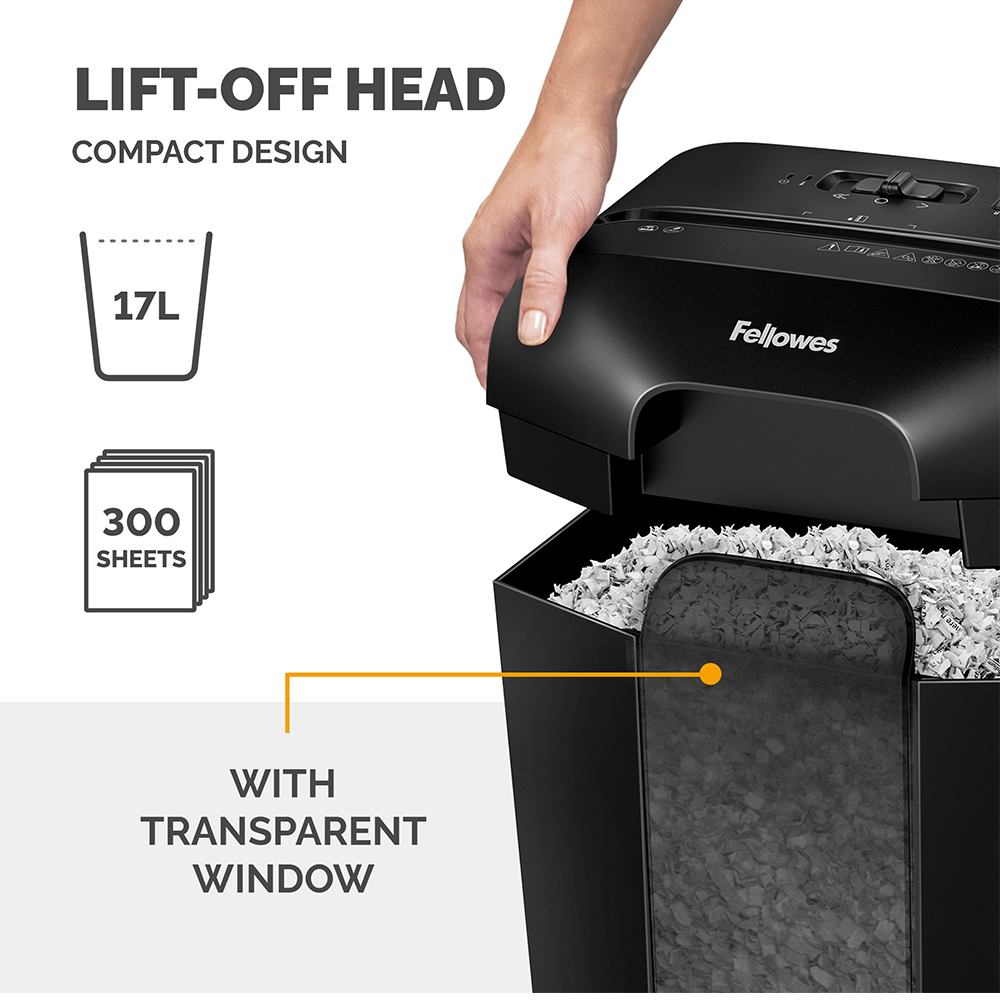 Fellowes Powershred LX41 Mini Cut Paper Shredder Image 5