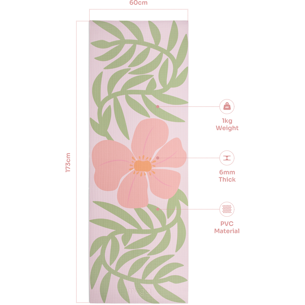 Myga Blossom Pattern Yoga Mat Image 3