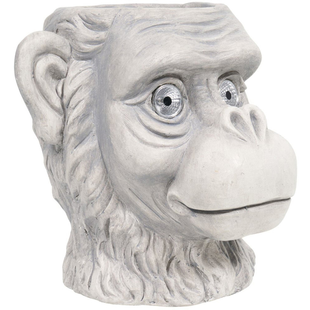 Solar Monkey Planter Grey Image 4