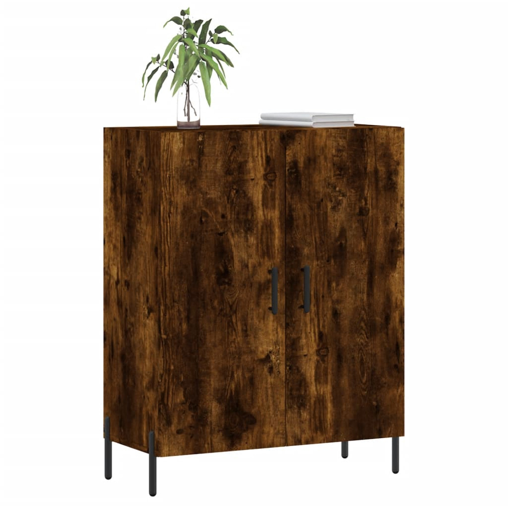 vidaXL 2 Door Smoked Oak Sideboard Image 3