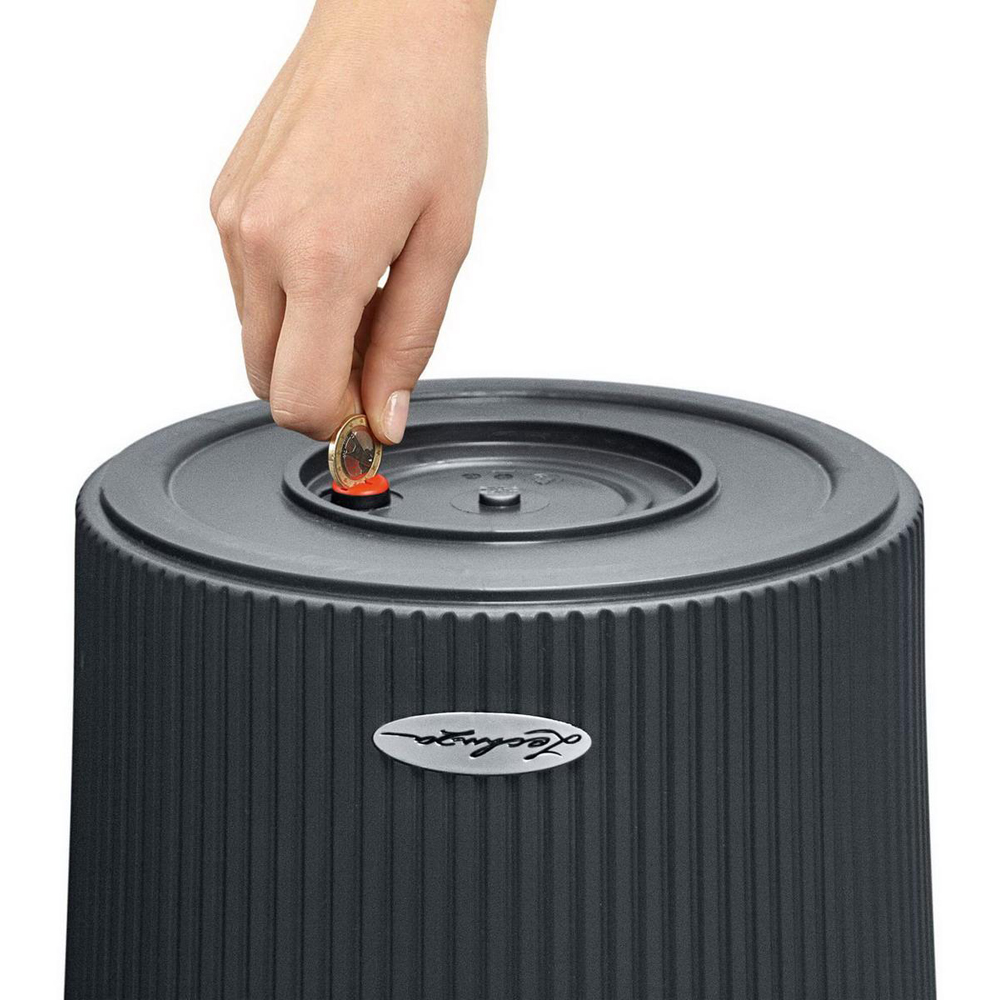 Lechuza Cilindro Sand Brown Polyresin Self Watering Planter 56cm 2 Pack Image 5