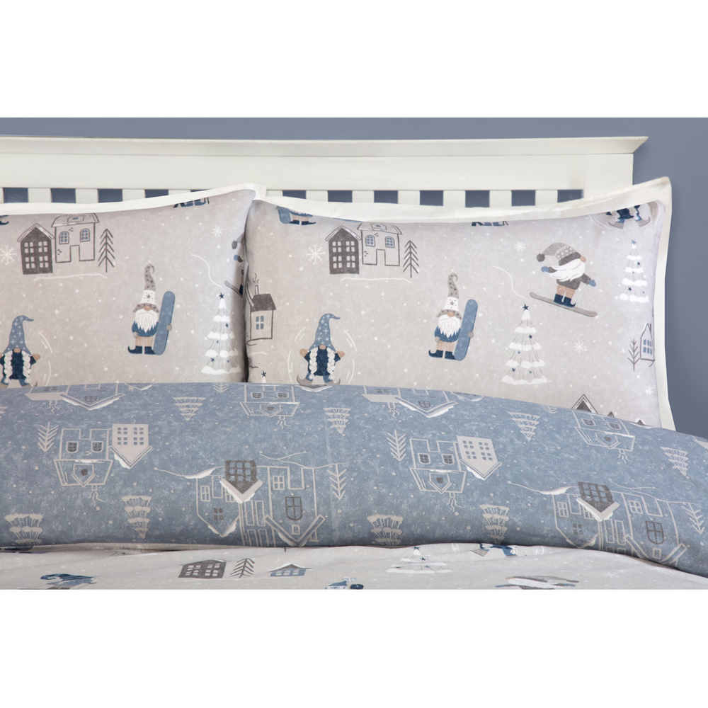 Gonk Ski Season Duvet Set Grey Double Image 4