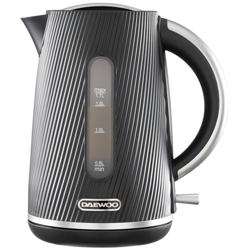 Daewoo SDA2773 Cascade 1.7L Black Textured Design Kettle Image 1