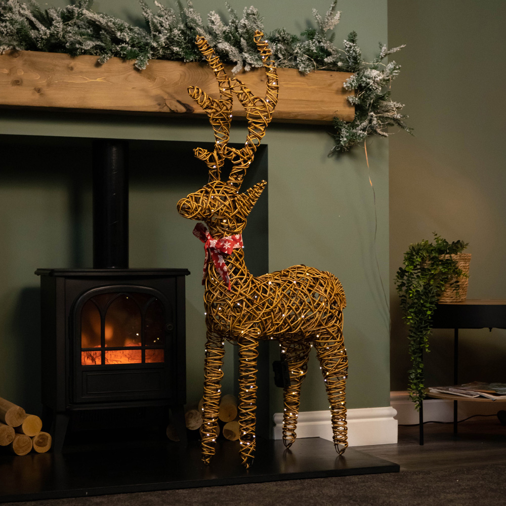 Samuel Alexander Brown Reindeer Warm White LED Christmas Decoration Image 2