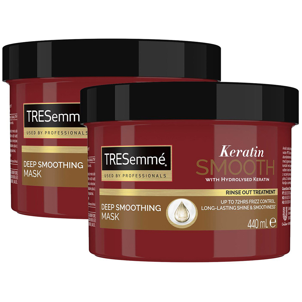 TRESemme Keratin Smooth Deep Smoothing Mask 440ml 2 Pack Image 1