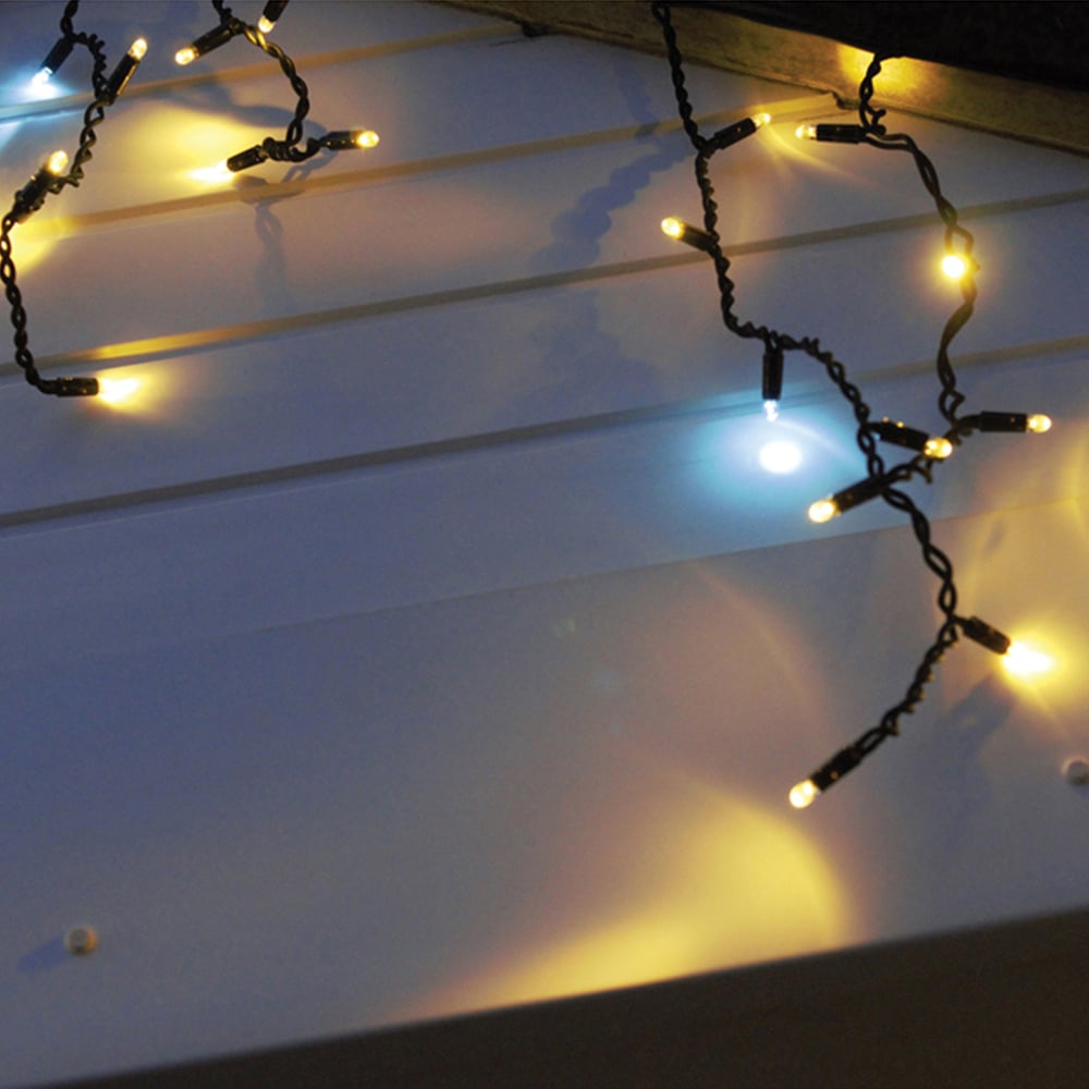 Eagle Connect 180 Warm White LED White Icicle Light 6m Image 3