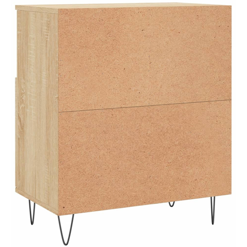 vidaXL 2 Door 2 Shelf Sonoma Oak Sideboard Set of 3 Image 8