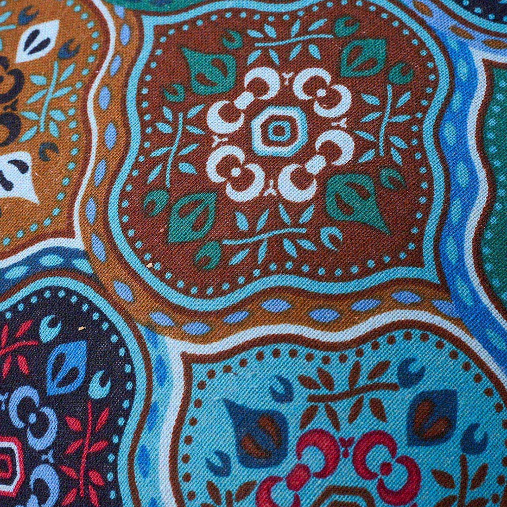 Living and Home Blue Turkish Style Romantic Square Throw Pillow 45 x 45cm 2 Pack Image 4