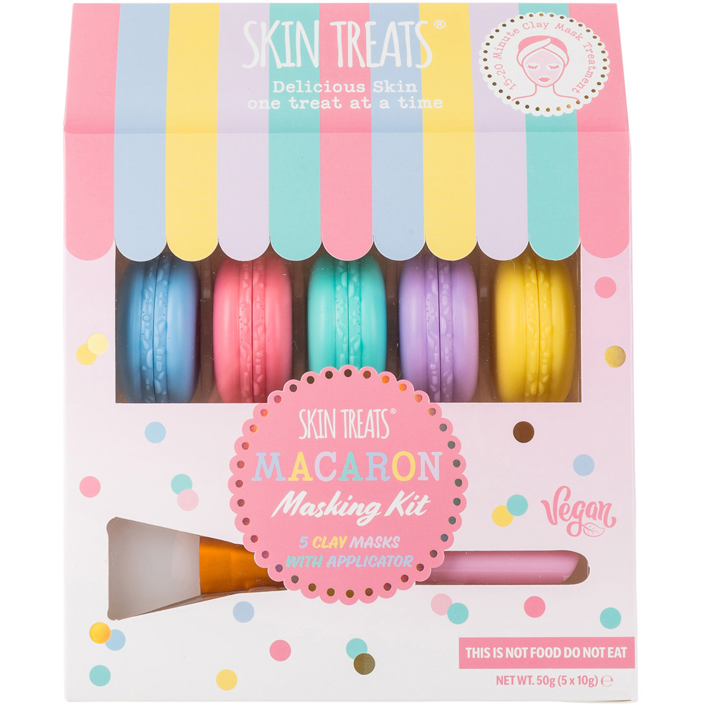 Pack of 5 Skin Treats Macaron Face Masks Image