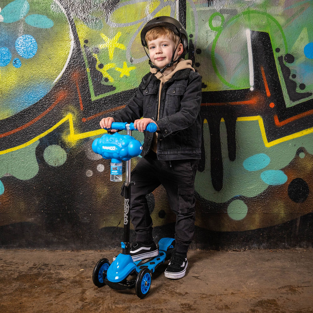 Xootz Bubble Go Blue Foldable Tri Scooter Image 2