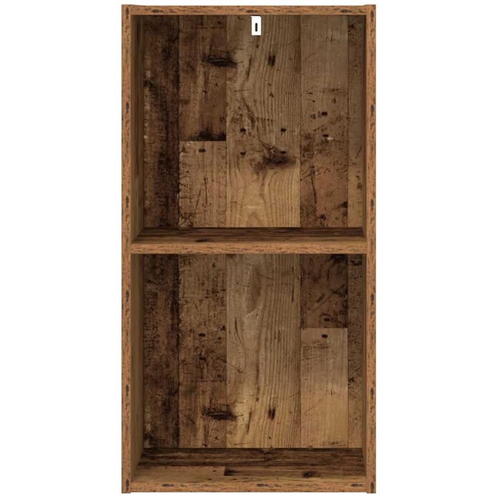 vidaXL 2 Shelf Old Wood Bookcase Image 5