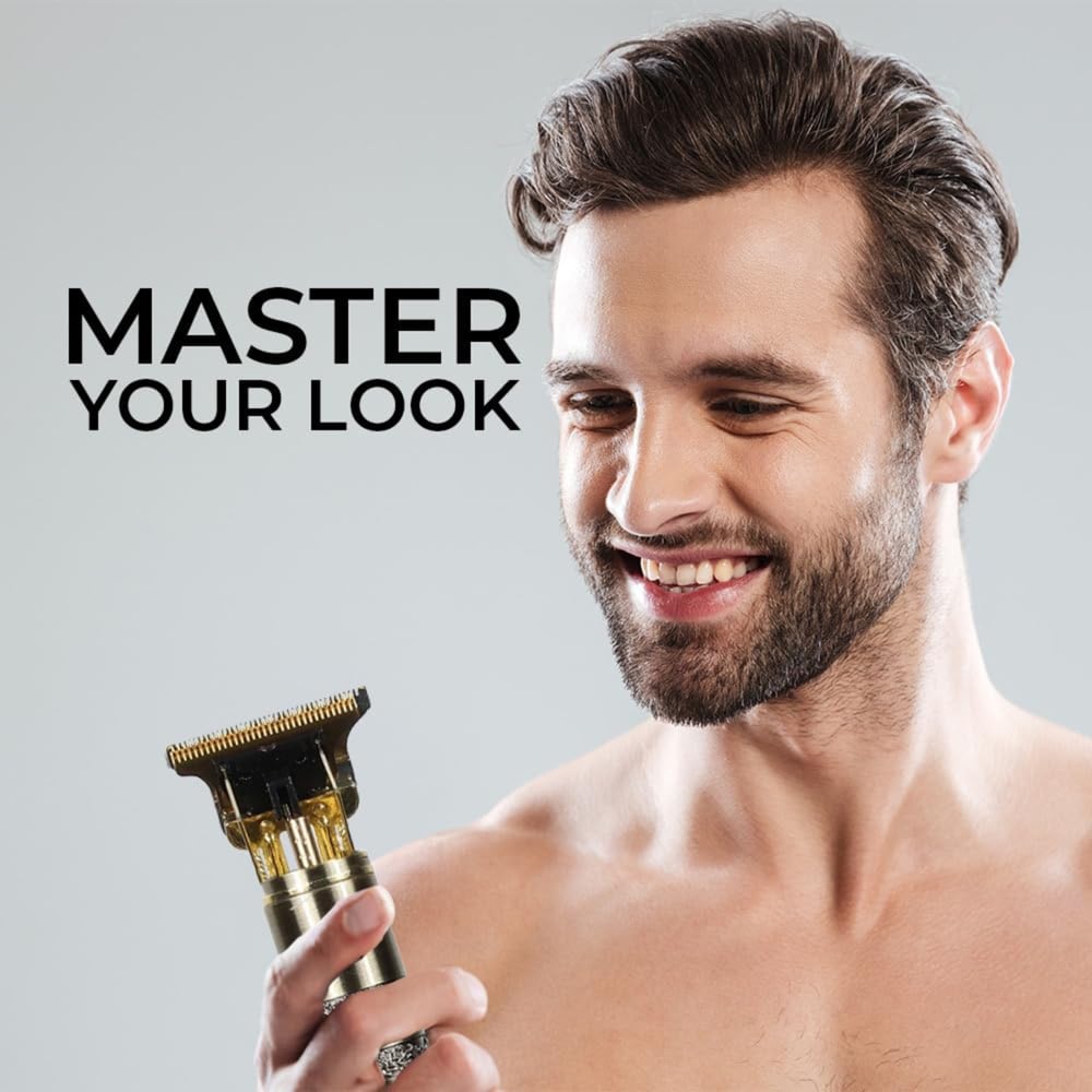 Alivio Vintage T9 Men Professional Golden Dragon Beard Trimmer Kit Image 8