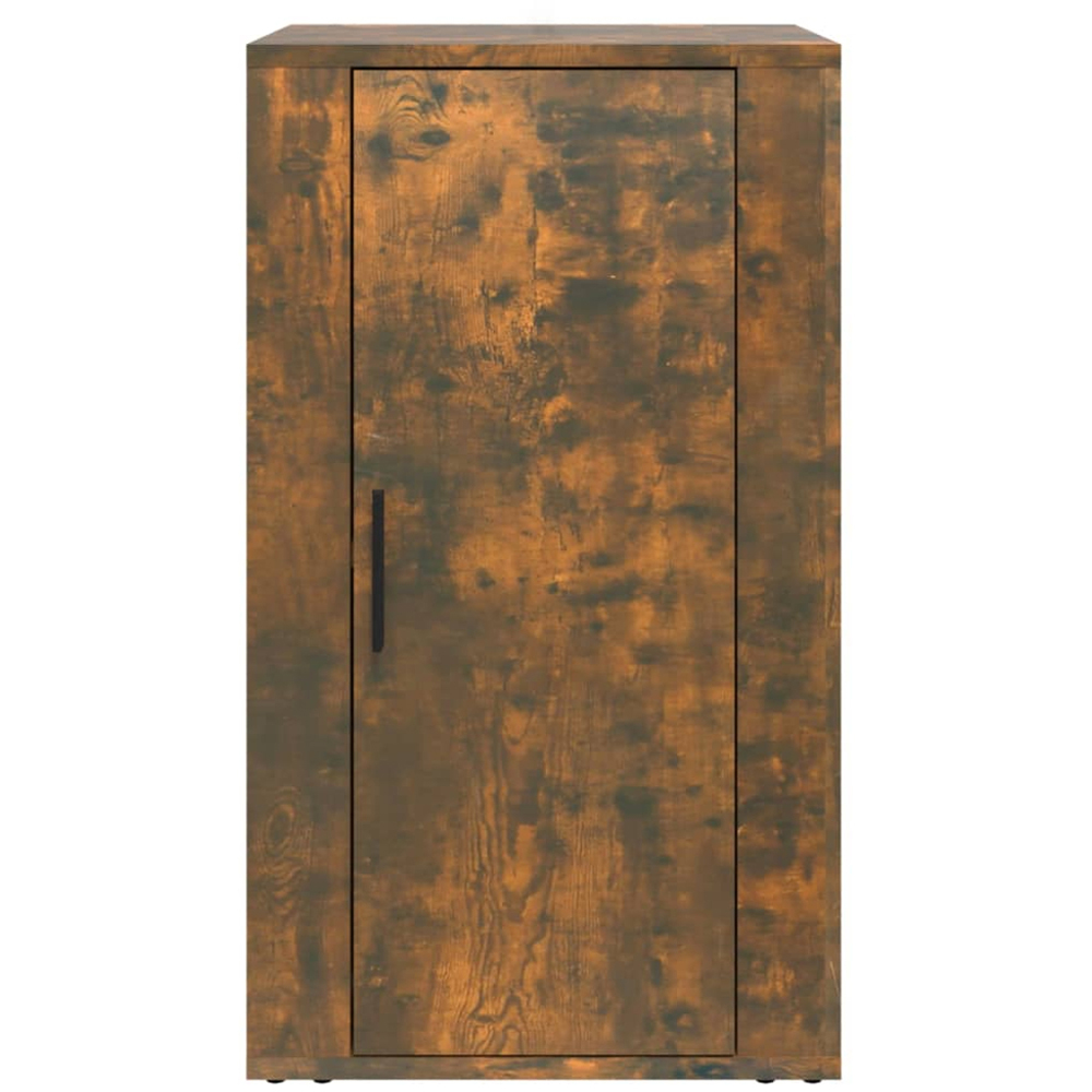 vidaXL Single Door Smoked Oak Sideboard Image 3