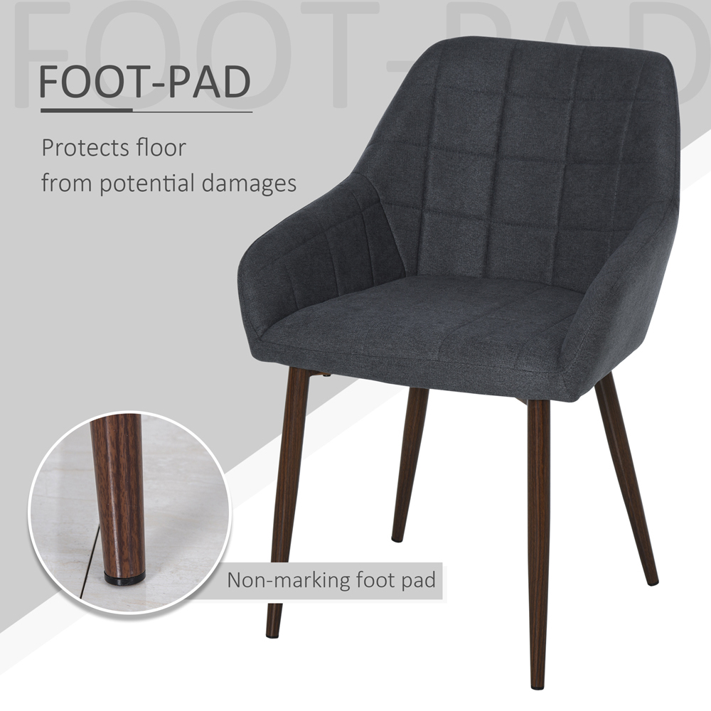 Portland Set of 2 Gold and Black Metal Wire Dining Chair Image 7