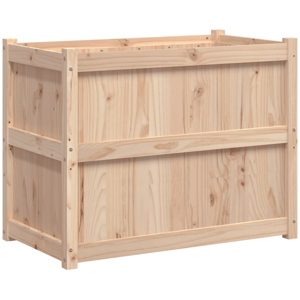 vidaXL Natural Solid Pine Wood Garden Planter Image 6