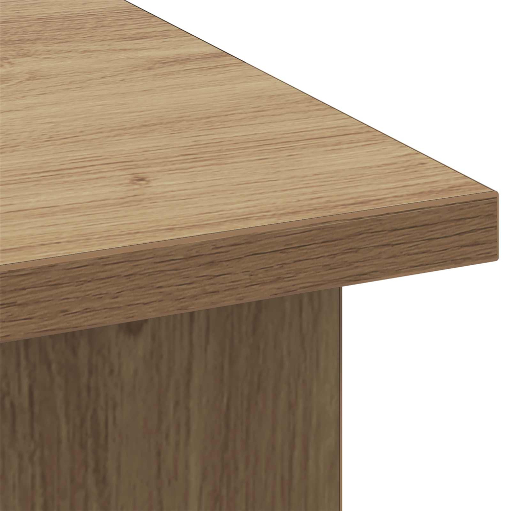 vidaXL 2 Shelf Artisan Oak Wide TV Stand Image 8