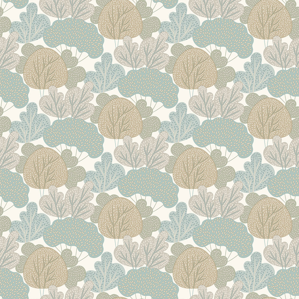 Muriva Wood Grove Sage and Taupe Wallpaper Image 1