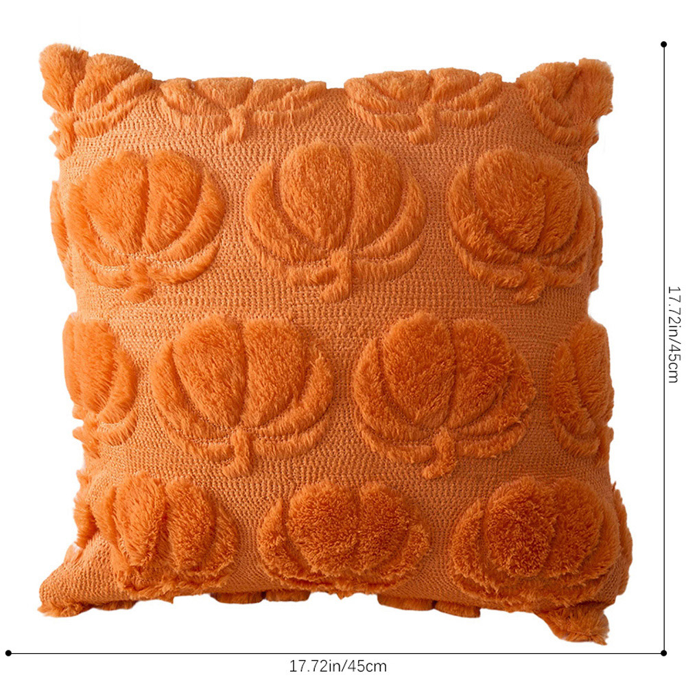 Living and Home Orange Pumpkin Soft Plush Throw Pillow 45 x 45cm Image 7
