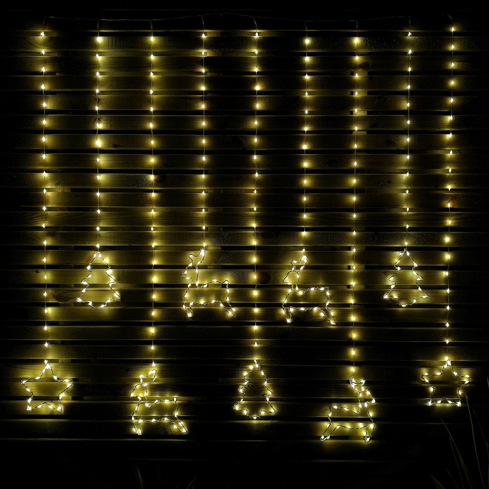 Samuel Alexander 327 Warm White LED Christmas Curtain Light 1.2m Image 6