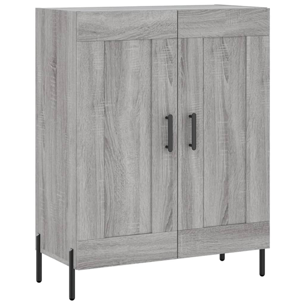 vidaXL 2 Door Concrete Grey Highboard Image 7